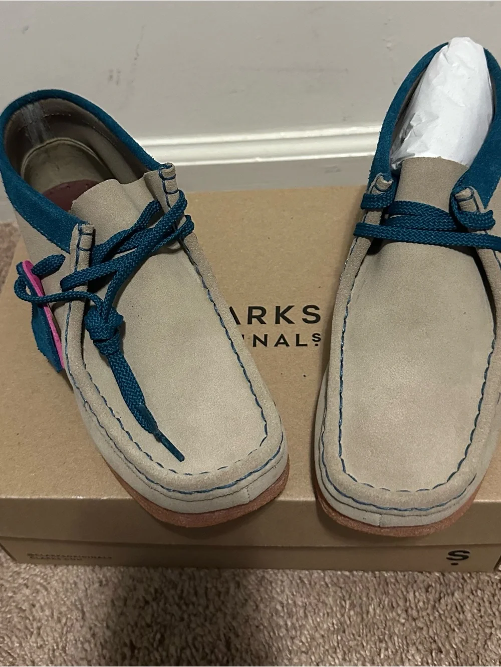 Clarks Kids Sand Combi Wallabee Boot - Sand combo / Sable Compose